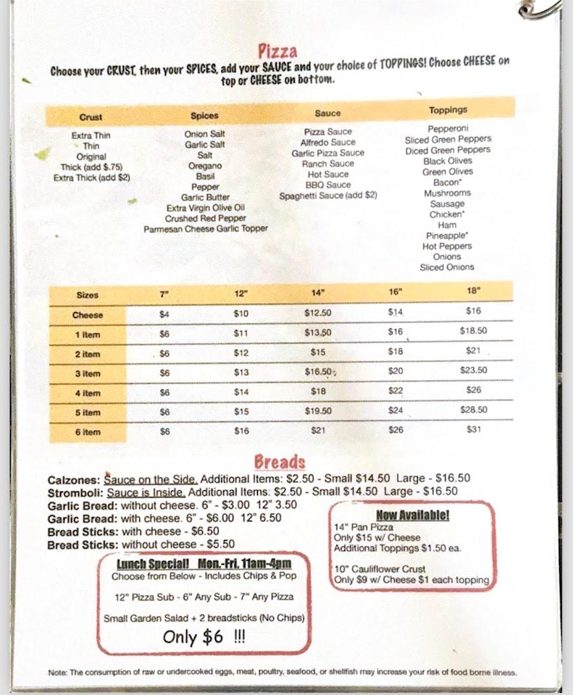 Mama Renie's Pizza - Nelsonvillle Menu image 1